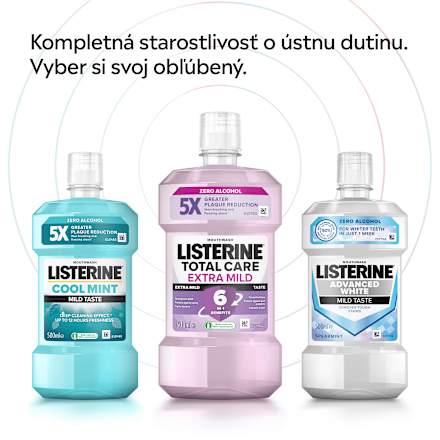 Ústna voda Total Care Teeth Protection Clean Mint Listerine