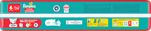 Baby Pants Gr. 6 XL (13-19 kg) Big Pack Pampers baby-dry