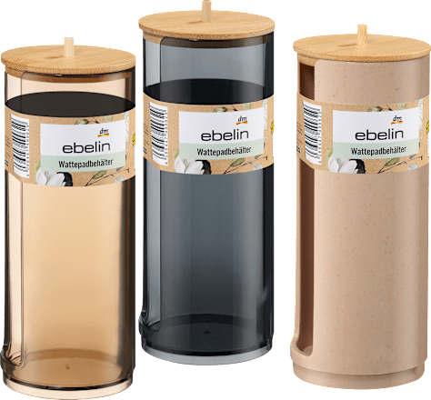 Wattepadspender mit Bambusdeckel ebelin