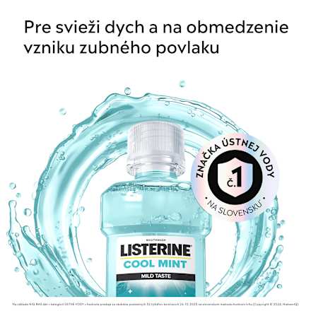 Ústna voda Cool Mint Mild Taste Listerine