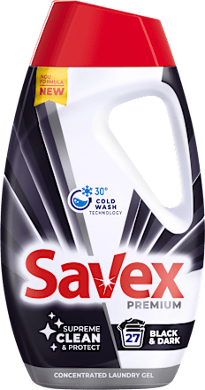 Гел за пране Premium Black & Dark, 27 пранета Savex