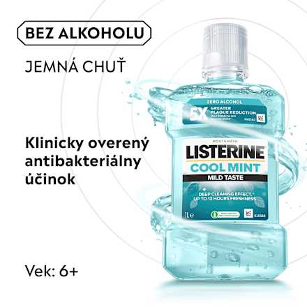 Ústna voda Cool Mint Mild Taste Listerine