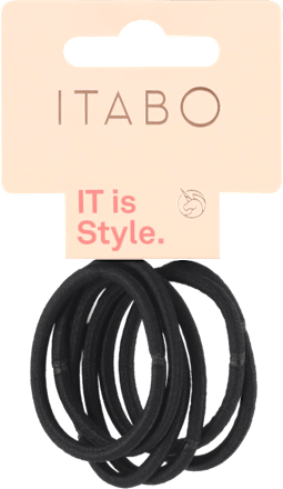Čvrste gumice za kosu – crne ITABO