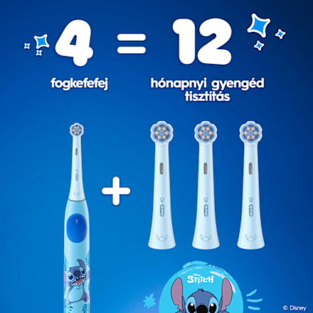 Pótfej elektromos fogkeféhez Stitch Oral-B