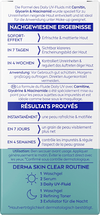 Gesichtscreme Fluid Derma Skin Clear LSF50+ NIVEA