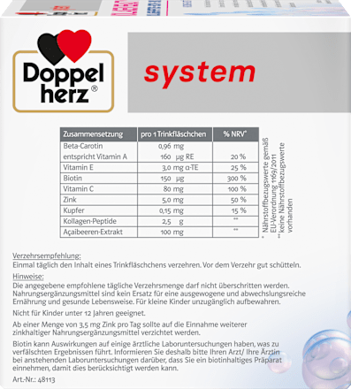 Doppelherz system Kollagen Beauty Trinkfläschchen 30 St Doppelherz