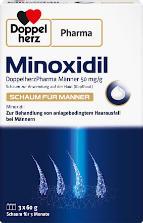Minoxidil DoppelherzPharma Männer 50 mg/g  Schaum 3x60g Doppelherz