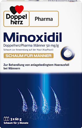 Minoxidil DoppelherzPharma Männer 50 mg/g  Schaum 3x60g Doppelherz