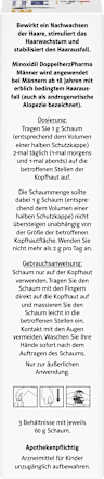 Minoxidil DoppelherzPharma Männer 50 mg/g  Schaum 3x60g Doppelherz