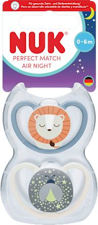 Schnuller Perfect Match Air Night Silikon, 0-6 Monate  NUK