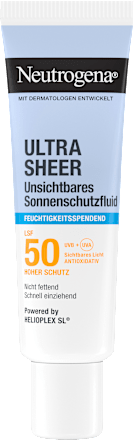 Sonnenfluid Gesicht, ultra sheer feuchtigkeitsspendend, LSF 50 Neutrogena