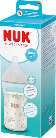 Babyflasche aus Glas Perfect Match weiß, ab 3 Monate, 230 ml NUK