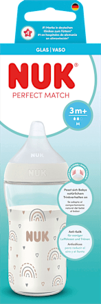 Babyflasche aus Glas Perfect Match weiß, ab 3 Monate, 230 ml NUK