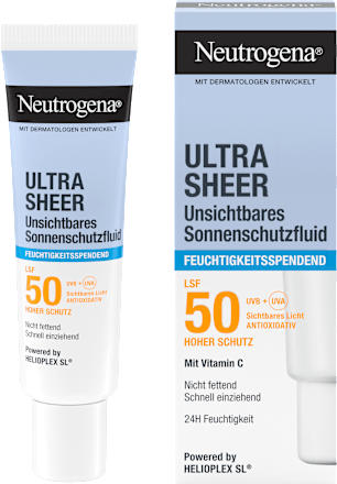 Sonnenfluid Gesicht, ultra sheer feuchtigkeitsspendend, LSF 50 Neutrogena