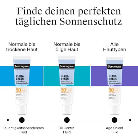 Sonnenfluid Gesicht, ultra sheer oil control, LSF 50+ Neutrogena