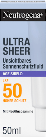 Sonnenfluid Gesicht, ultra sheer age shield, LSF 50 Neutrogena