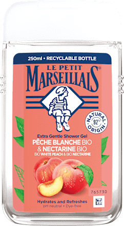 sprchový gel bio bílá broskev & bio nektarinka LE PETIT MARSEILLAIS