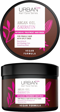 Mască păr deteriorat cu ulei de argan și cheratină URBAN Care