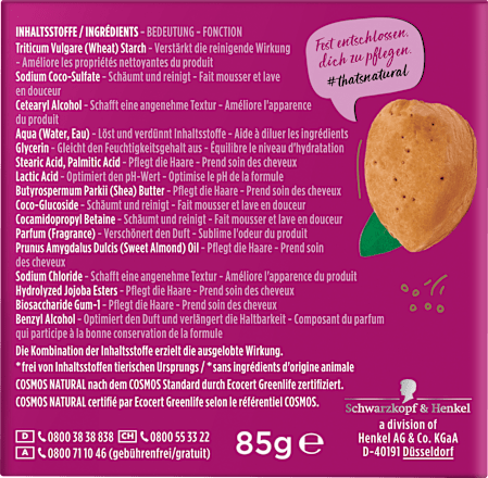 Festes Shampoo Volumen Mandelöl Nature Box