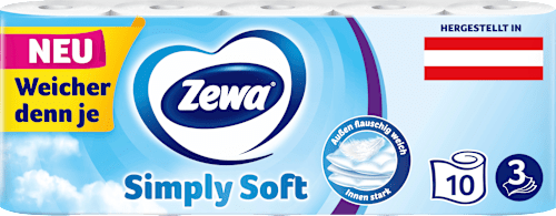 Toilettenpapier Simply Soft 3-lagig Zewa