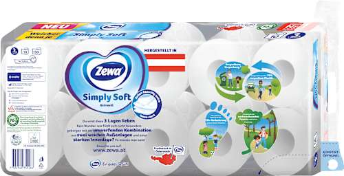 Toilettenpapier Simply Soft 3-lagig Zewa