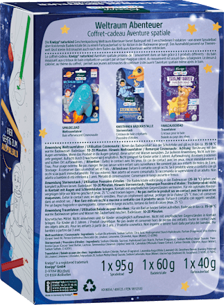 Geschenkset Kinder Badezusatz Weltraum Abenteuer Kneipp Naturkind