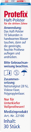 Haftpolster Unterkiefer für Prothesen Protefix