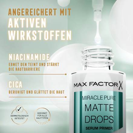 Serum Primer Miracle Pure Matte Drops MAX FACTOR