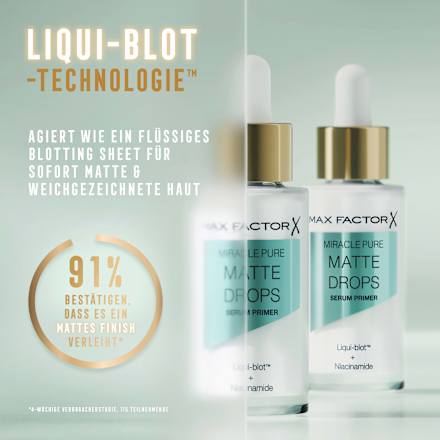 Serum Primer Miracle Pure Matte Drops MAX FACTOR