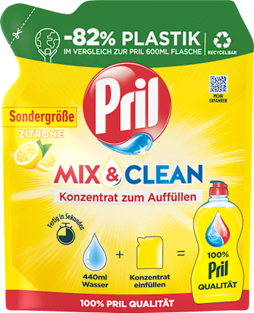 Spülmittel Konzentrat Mix & Clean Zitrone  Pril
