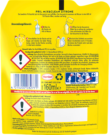 Spülmittel Konzentrat Mix & Clean Zitrone  Pril