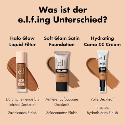 Foundation Soft Glam Satin 25 Light Neutral  e.l.f. Cosmetics