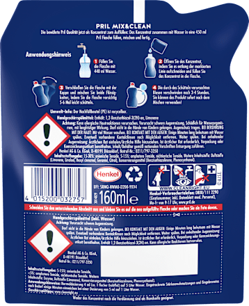Spülmittel Konzentrat Mix & Clean  Pril