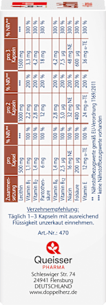 Lecithin + B-Vitamine Kapseln 40 St Doppelherz