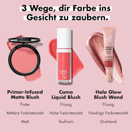 Blush Halo Glow Beauty Wand Berry Radiant  e.l.f. Cosmetics