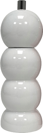 Salz-/Pfeffermühle aus Holz/Metall, offwhite (5,7x17 cm) Dekorieren & Einrichten