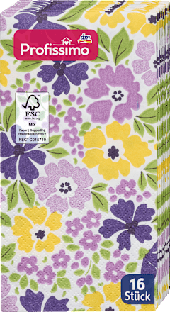 Buffetserviette Blumen 33x33cm Profissimo