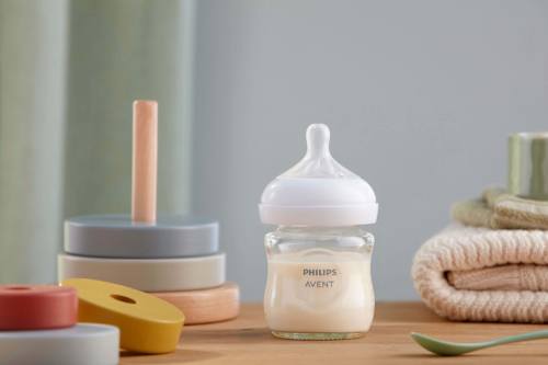 Babyflasch aus Glas Natural Response weiß, von Geburt an, 120ml  PHILIPS AVENT