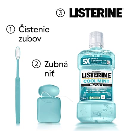 Ústna voda Cool Mint Mild Taste Listerine