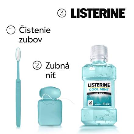Ústna voda Cool Mint Mild Taste Listerine