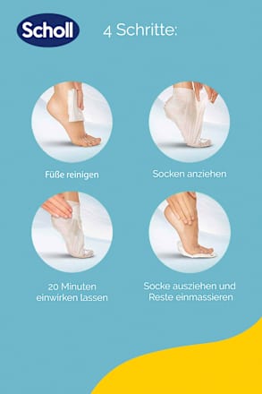Fußmaske Socken mit Honig, Mandel & Urea (1 Paar) Scholl