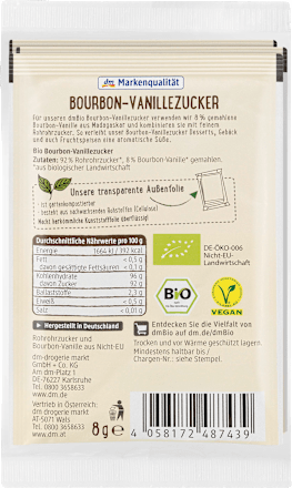 Cukier z wanilią Bourbon dmBio