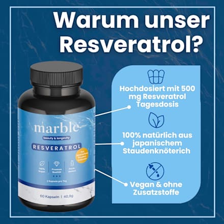 Resveratrol Kapseln 60 St marble