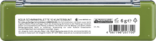 Aqua Schminkpalette 10 Kunterbunt alverde NATURKOSMETIK