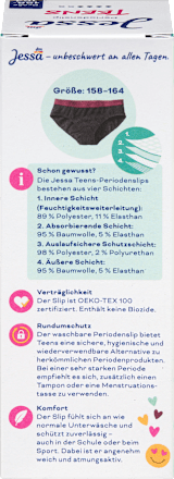 Periodenunterwäsche Slip Teens Gr. 158/164 Jessa