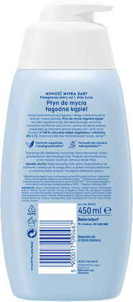 Płyn do mycia łagodna kąpiel NIVEA BABY