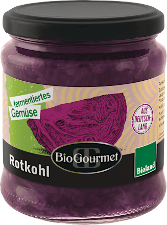 Fermentiertes Gemüse Rotkohl BioGourmet