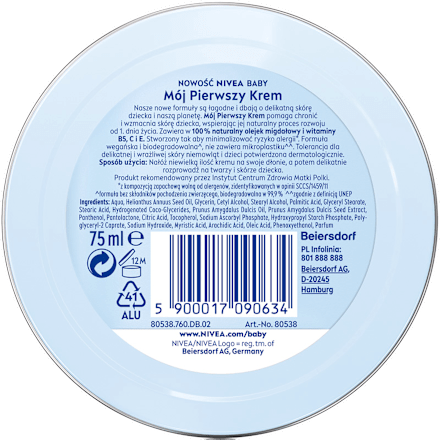 Krem do buzi, rączek i całego ciała Mój pierwszy krem NIVEA BABY