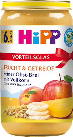 Frucht & Getreide Obstbrei fein mit Vollkorn ab dem 6. Monat HiPP