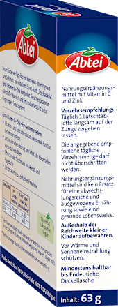 Vitamin C + Zink Lutschtabletten Abtei